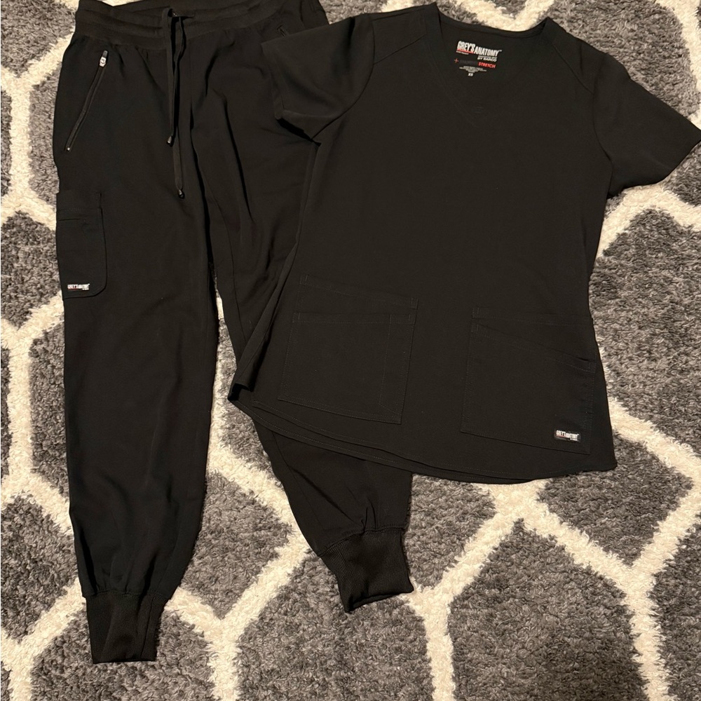 Grey's Anatomy Black Scrub Set